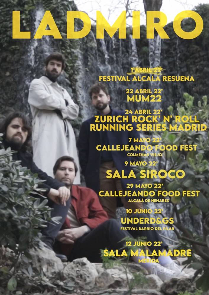 Cartel de la gira 2022 con todas las fechas